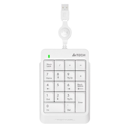 Numerical block A4Tech FSTYLER FK13 White USB SLIM for laptop