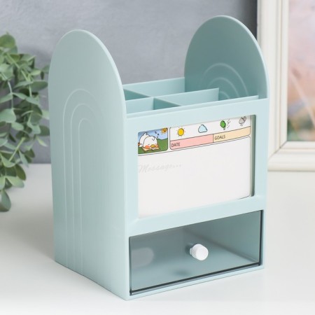 Broke-organizer Plastic "Laconicity" Blue 12x14.2x21 cm