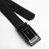 Male belt, width 3.5 cm, buckle machine, black color