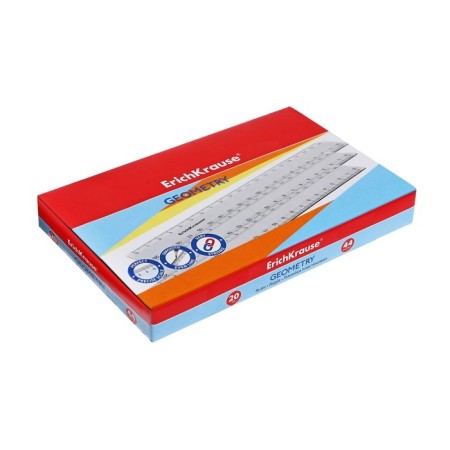 Ruler 20 cm Erichkrause, plastic, in a box box, mix for girls-3
