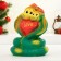 Pigger "Snakes with Heart" Green, 24cm