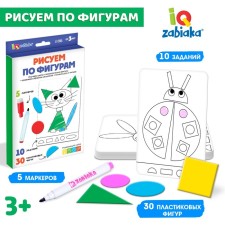Развивающий набор «Рисуем по фигурам», танграм с картинками