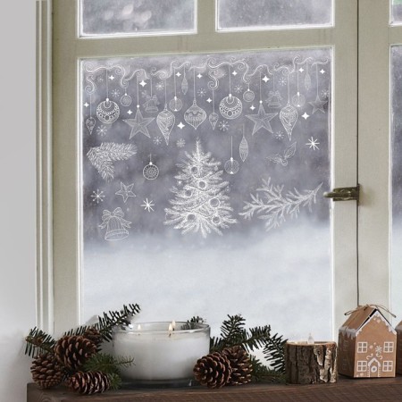 Window sticker "Bright holiday", reusable, 50 x 70 cm, New Year-3