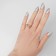 Ring "curls" two lines, color gold, 16 size