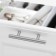 Handle -label, lightweight, d = 12 mm, m/o 64 mm, color mat. nickel