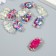 Decor for creativity plastic "Star candy with loop" mix 0.4x1.3x2.8 cm