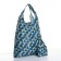 Household bag on the button, folding, blue color