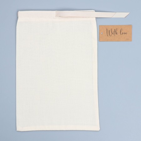 Gift bag from cotton "Happiness", 20 x 30 cm +/- 1.5 cm-3