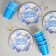 A set of paper utensils "1 year", a boy, 10 glasses, 10 plates