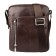 Male bag, lightning department, 2 outer pockets, adjustable belt, brown color