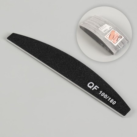 File - emery, abrasiveness 100/180, 18 cm, packing 20 pcs, black color-1