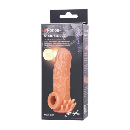 Kokos nozzle is realistic with additional stimulation, TPE, bodily, 15.6 cm, s-8