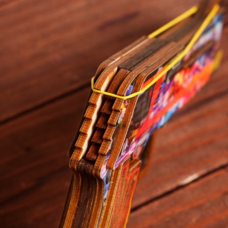 Wooden souvenir "Pistol-Razinokota" multi-colored-3