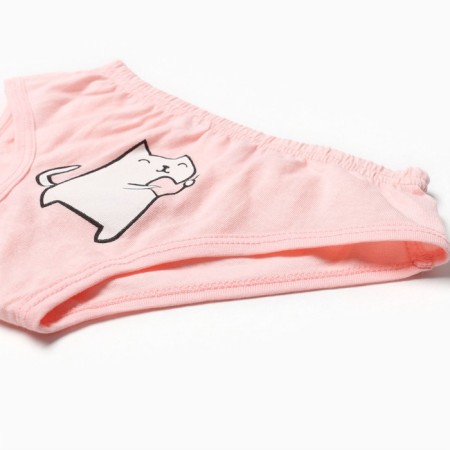 Трусы для девочки, цвет персиковый, рост 134 см-1