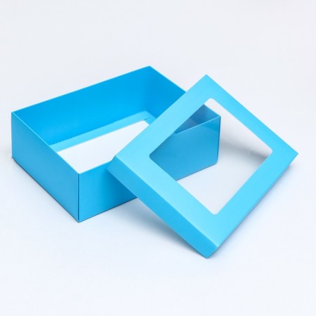 Folding box "Tiffany", with a window 21 x 15 x 7 cm-3