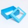 Folding box "Tiffany", with a window 21 x 15 x 7 cm