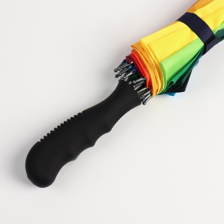 Umbrella - a semiautomatic “rainbow” cane, Eponge, 16 spokes, r = 48 cm, multi -colored-6