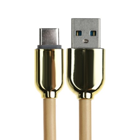 Type -C cable - USB, 6 A, TPE braid, frost -resistant, 1 meter, yellow-1