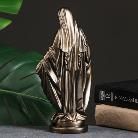 Figure "Virgin Maria" bronze, gold 24cm-2