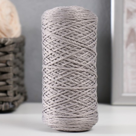 Knitting cord 100% polyester 1mm 200m/75 ± 10g (14-light-gray)