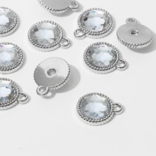 Circle-suspension “Circle” rifle 1.8 × 1.6 × 0.2, (set 10 pcs.), White color in silver