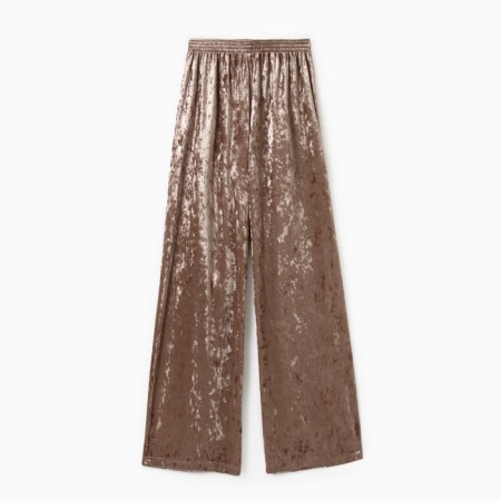 Home-made pants KAFTAN VELVET 40-42, coffee