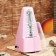 Mechanical GLEAM metronone, pink, 40-408 beats per minute, 21 x 10 x 12 cm,