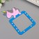 The sticker on the unicorns switch is voluminous, glows in the dark 8.6x8.6 cm, 10.5x18 cm