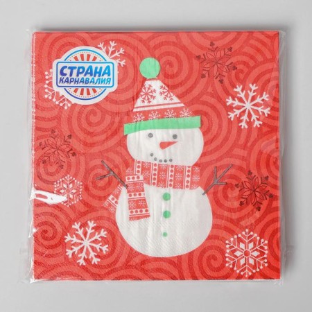 Napkins "Snowman", set of 20 pcs.-2