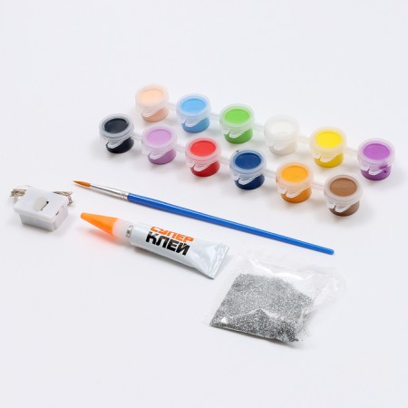 DIY watch. Clock - Coloring for painting "Cosmos", New Year's set for creativity-3