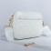 Bag Cross-Bodi with a zipper, white color