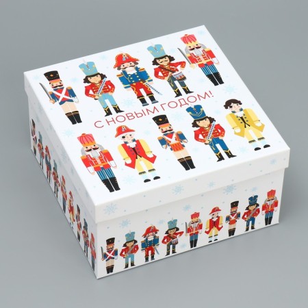 A set of New Year's gift boxes 10 in 1 "Nutcracker", 10 x 10 x 6 - 28 x 28 x 15 cm, New Year-11