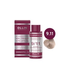 Краситель для волос Ollin Professional Megapolis, безаммиачный, масляный, тон 9/11