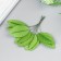 Decor for creativity "Spring leaves" (1 set = 1 bouquet) in the bouquet 10 pcs 11x3 cm