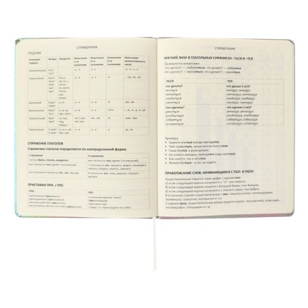 Universal diary for grade 1-11 "Take me such", solid cover, artificial leather, foam rubber, silkography, liesse, 80 g/m2-9