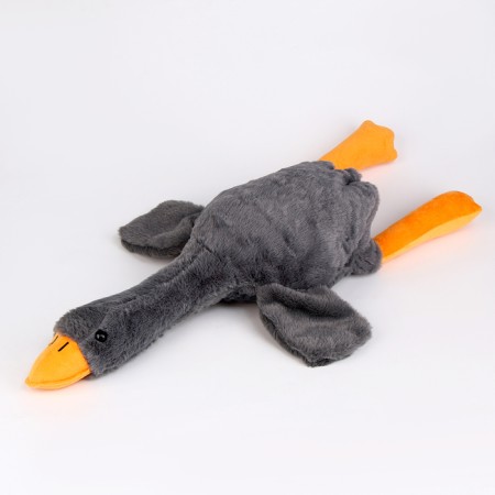 Soft toy "goose", 70 cm, gray color-1