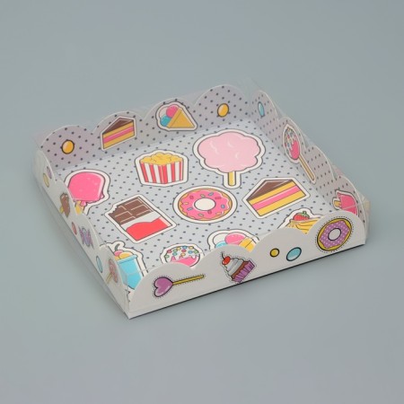 Box for cookies, "sweet tooth", 15 x 15 x 3 cm