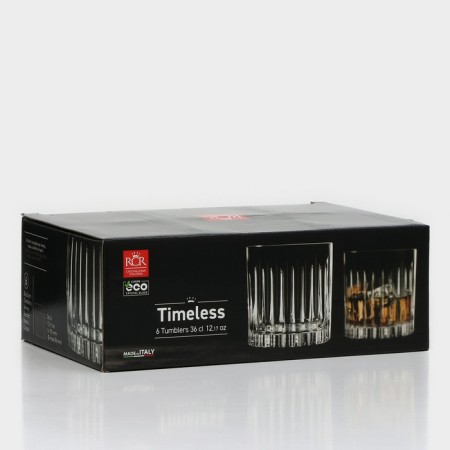 Набор стаканов для виски RCR Timeless, 360 мл, хрустальное стекло, 6 шт-5