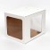 Box for cake 2 windows, without handles, 22 x 22 x 30 cm