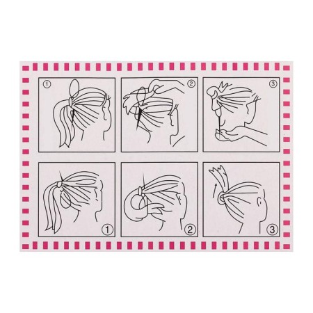 Accessory to create a hairstyle "loop" (set 2 pcs) 14, 18 cm, black-2