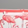 Laminated vertical "New Year Flamingo", l 31 x 40 x 11.5 cm, New Year