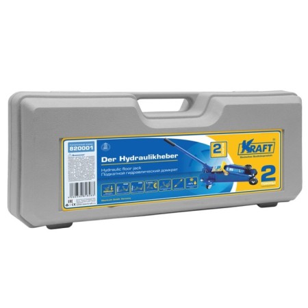 The rolling jack Kraft KT820001, hydraulic, 2 t, 135-320 mm, case-3