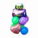 A set of balls "alien", latex, foil, 10 pcs.