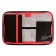 Penal 1 section 140 x 210 x 40 mm, folding pocket and cosmetic bag, fabric, calligrata topontent "cat fuss"