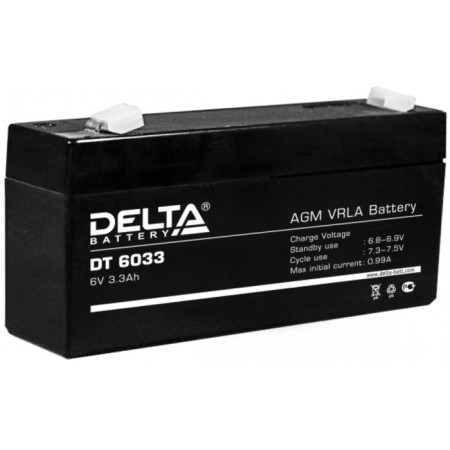 Delta DT 6033 (6V / 3.3AH) battery