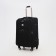 Small suitcase 24 "on lightning, code castle, with extension, black color