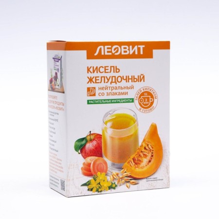 Kisel Leotov "Gastric", neutral, with cereals, 5 bags of 20 g