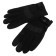 Motorcycle gloves with protective inserts, single -sized, black