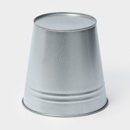 Vazon galvanized without handles, 5 l, h = 20.5 cm, GOST-3