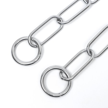 Collar - Metal strand, welded chain, long link, 70 cm, wire thickness 4 mm-2